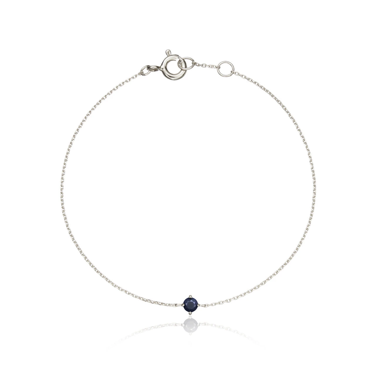 Silver Small Birthstone Pendant Bracelet - Image 10