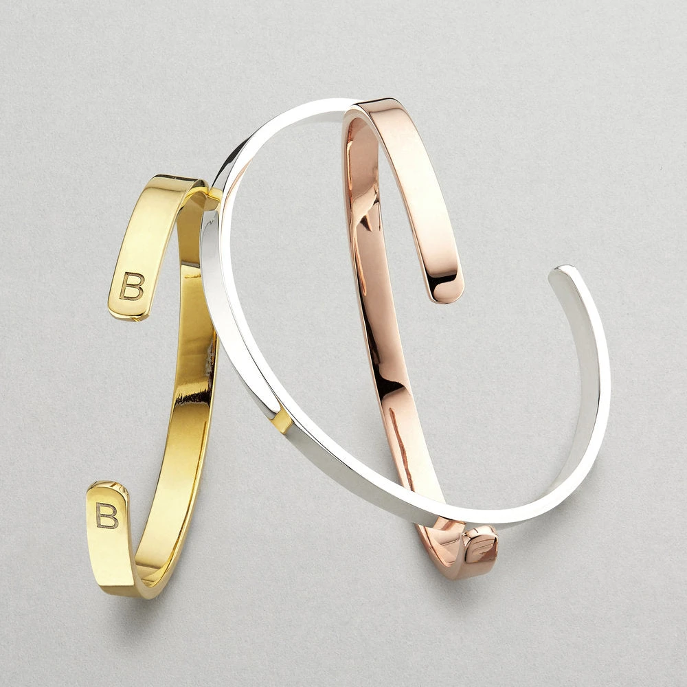 Silver Thick Engraved Bangle - Image 3