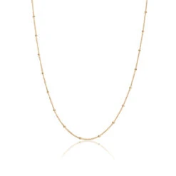 Gold Satellite Chain Necklace
