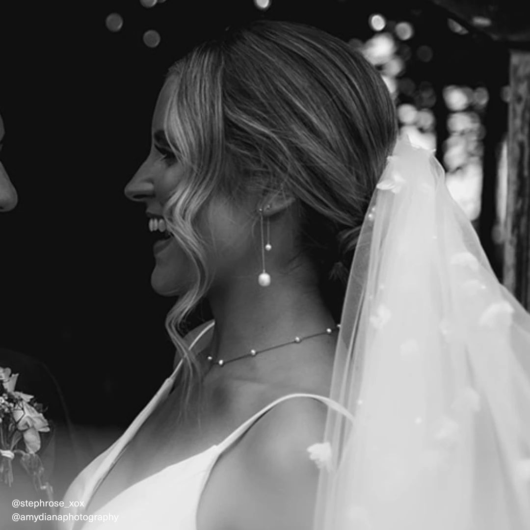 Silver Layered Large And Small Pearl Earrings - Image 8